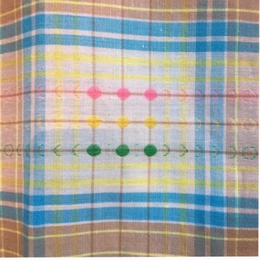 Vintage 1950s Atomic Plaid shirtdress - Picture 7 of 8